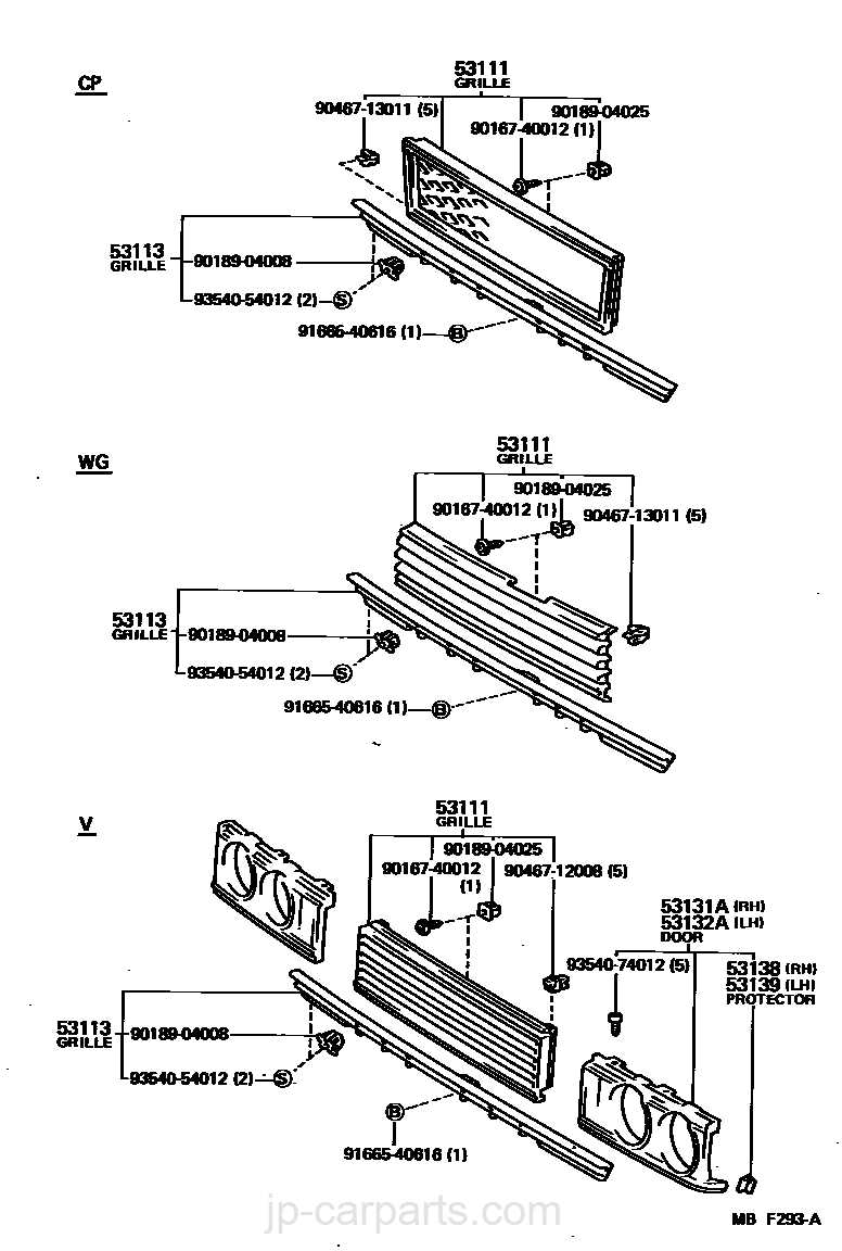 ford f350 tailgate parts diagram