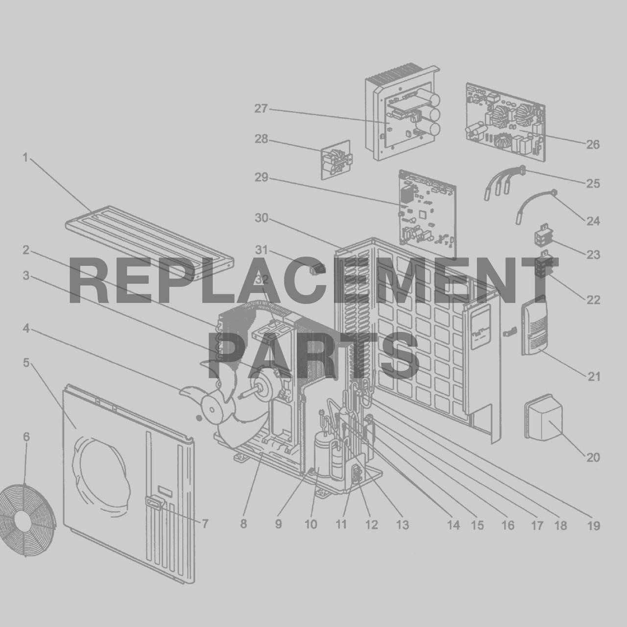 lg mini split parts diagram