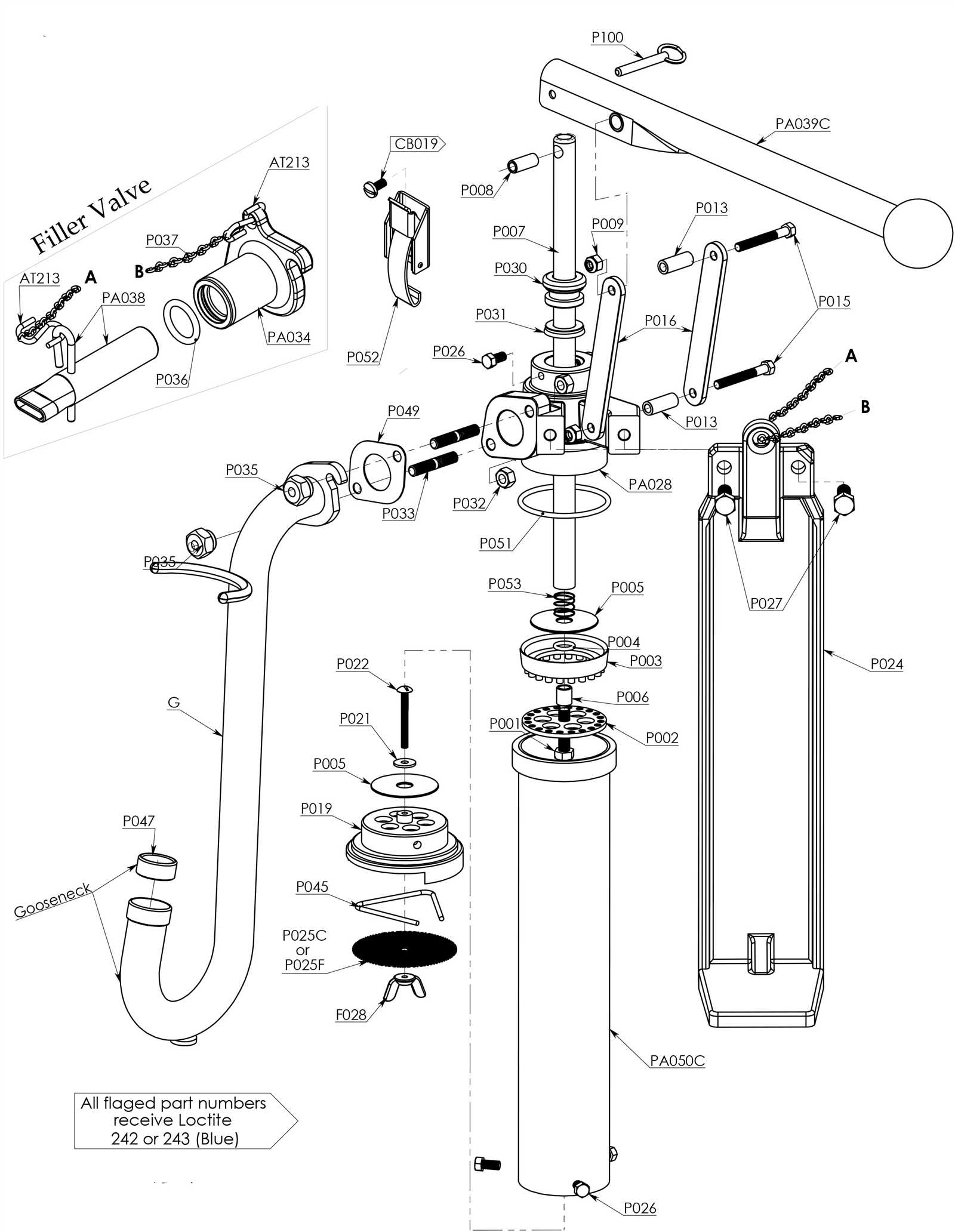 dura stilts parts diagram