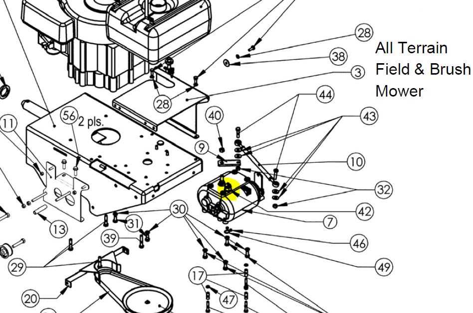 dr field and brush mower parts diagram