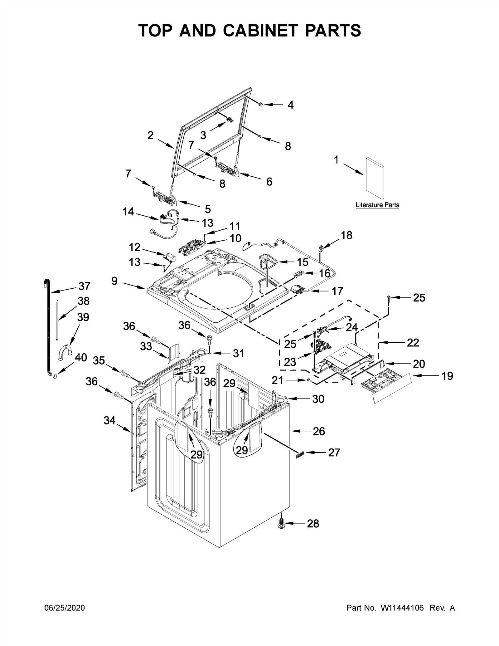 maytag wringer washer parts diagram