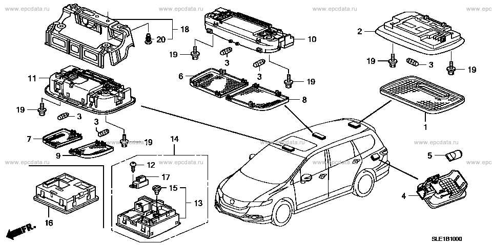 honda odyssey parts diagram