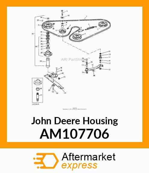 john deere 400 60 inch mower deck parts diagram