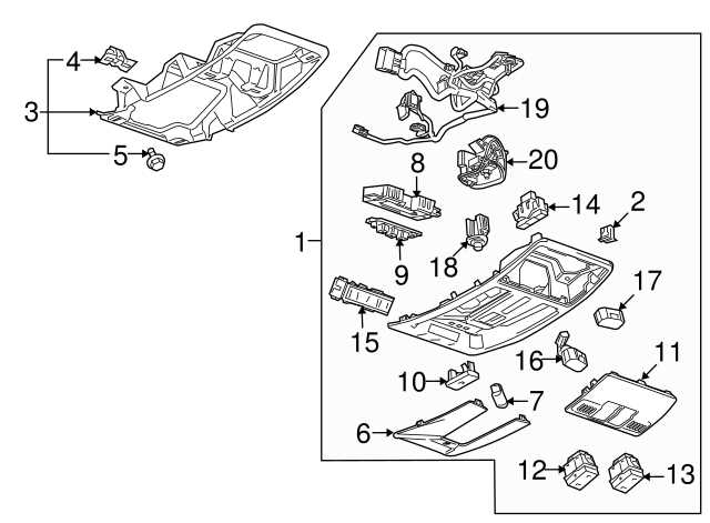 cadillac srx parts diagram