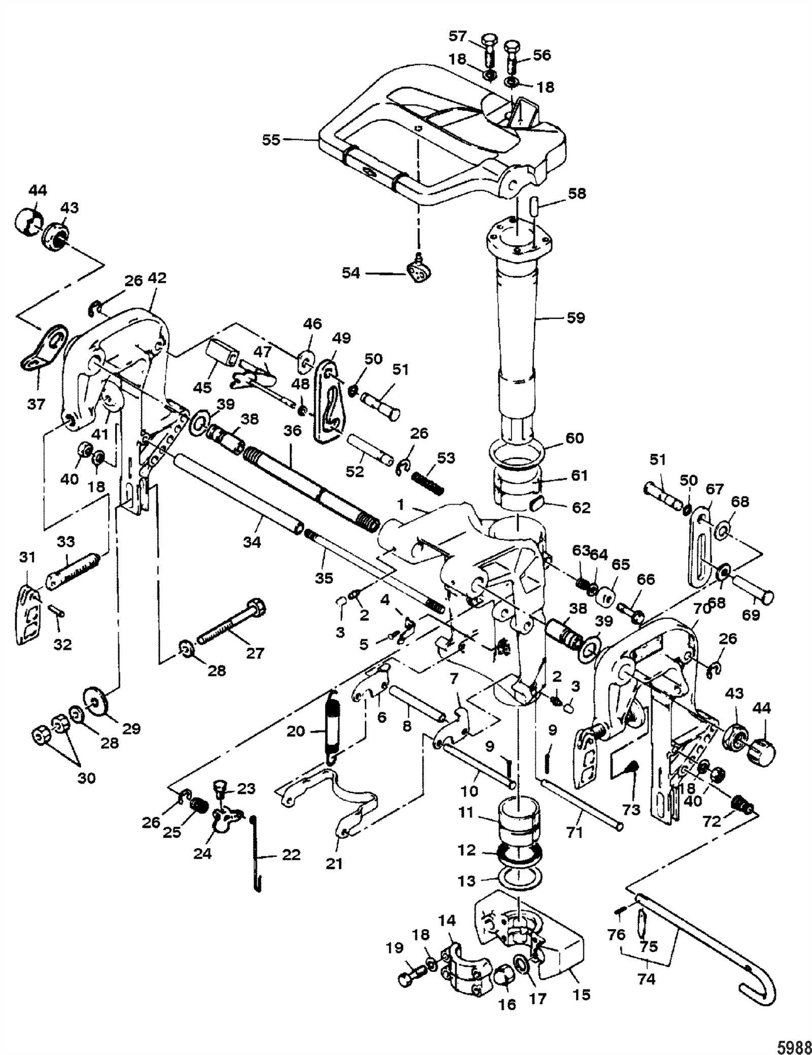 mariner 40 hp outboard parts diagram