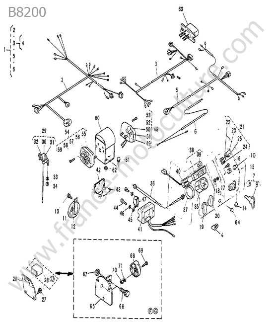 kubota b8200 parts diagram