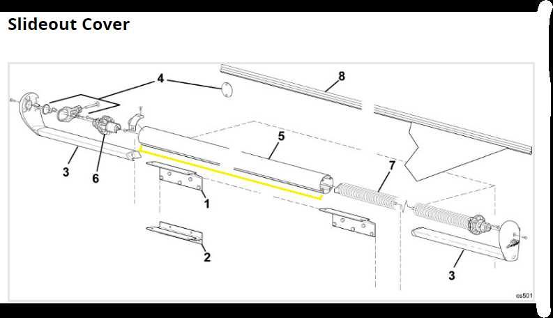 carefree slide topper parts diagram