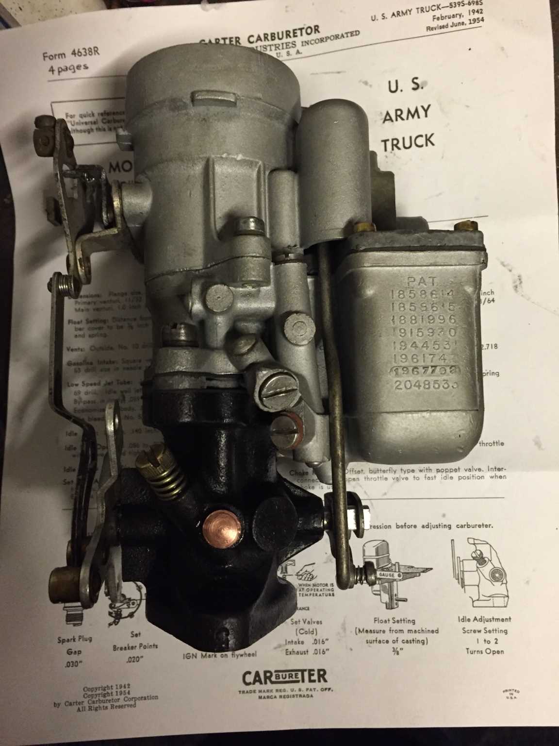 carter afb parts diagram