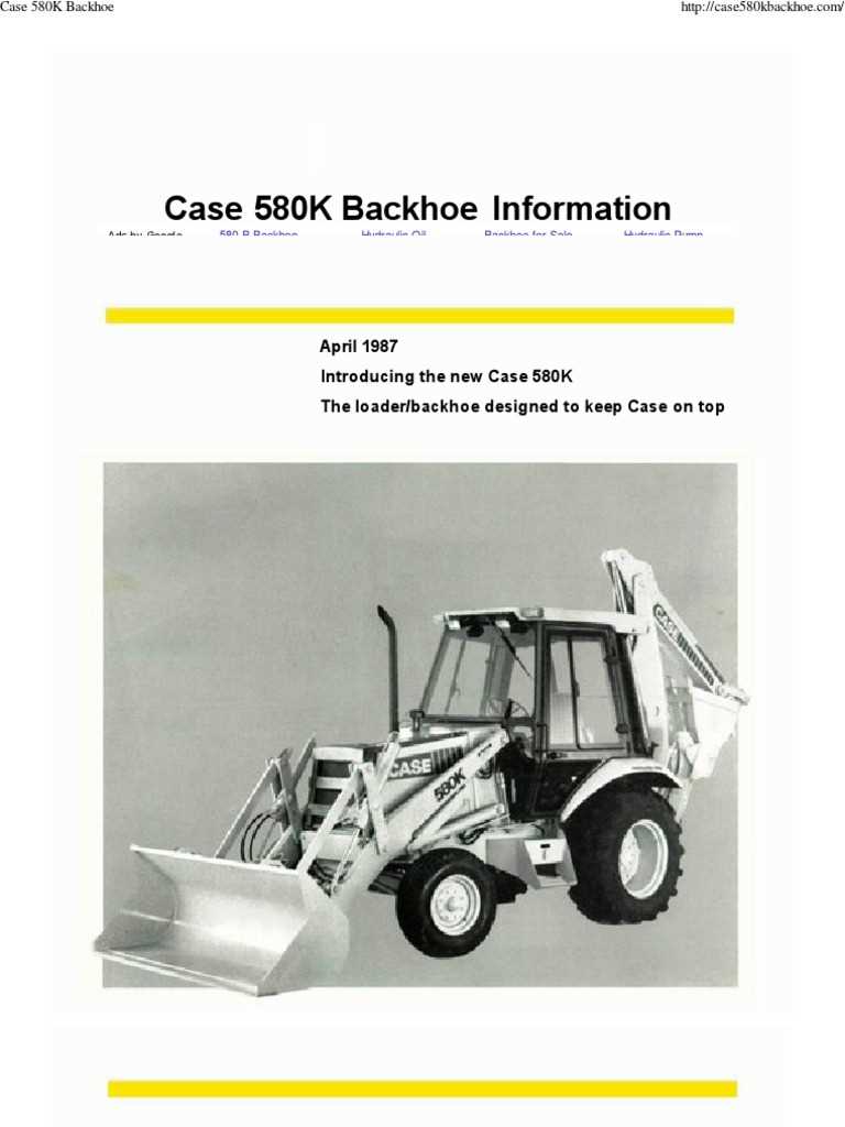 case 580k backhoe parts diagram