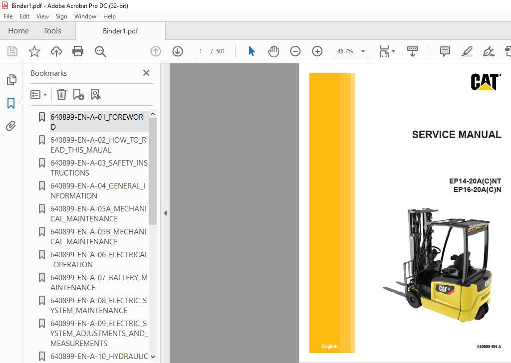 cat forklift parts diagram