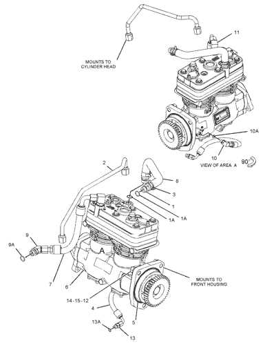 caterpillar c15 engine parts diagram