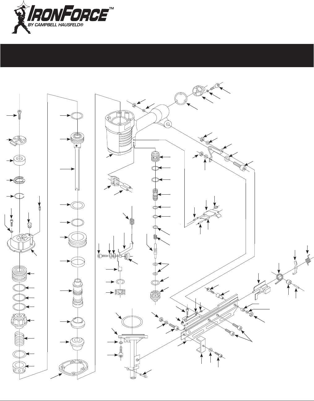 campbell hausfeld brad nailer parts diagram