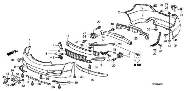 honda civic front end parts diagram