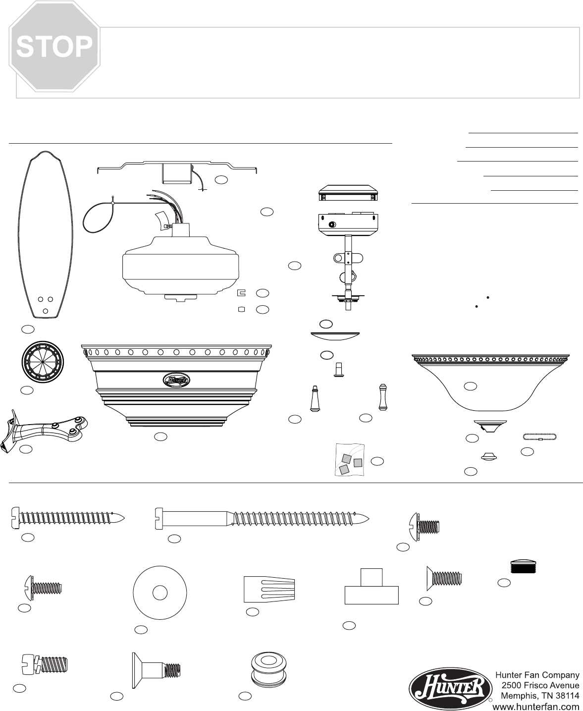 ceiling fan light parts diagram