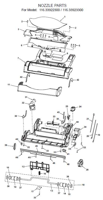 kenmore intuition vacuum parts diagram