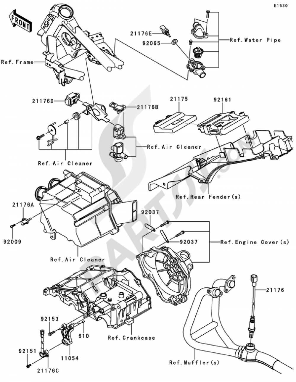 kawasaki ninja 250r parts diagram