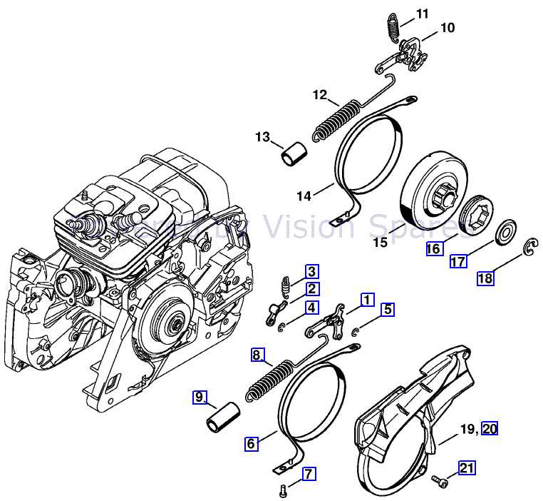 chain parts diagram