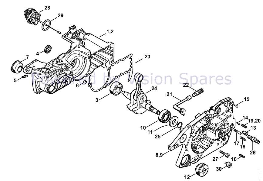 chainsaw parts diagram