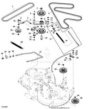 john deere 42 edge mower deck parts diagram