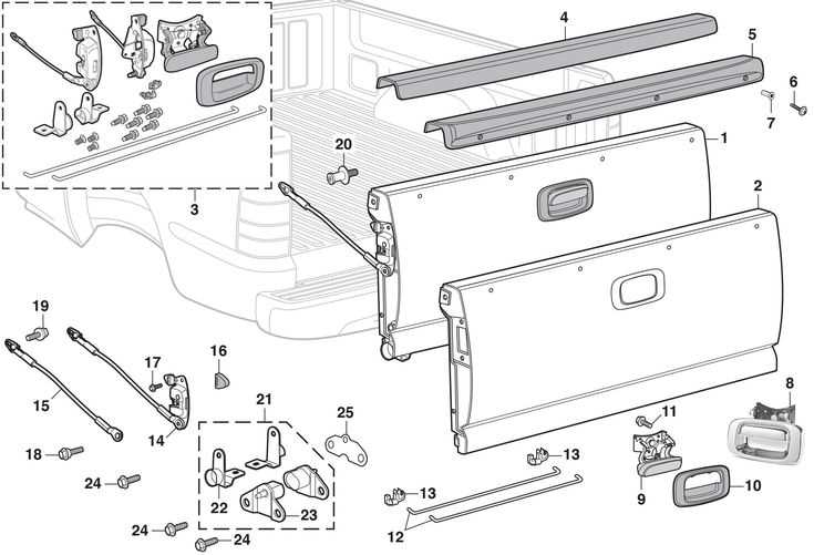 chevrolet avalanche parts diagram