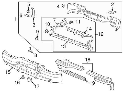 chevy avalanche body parts diagram