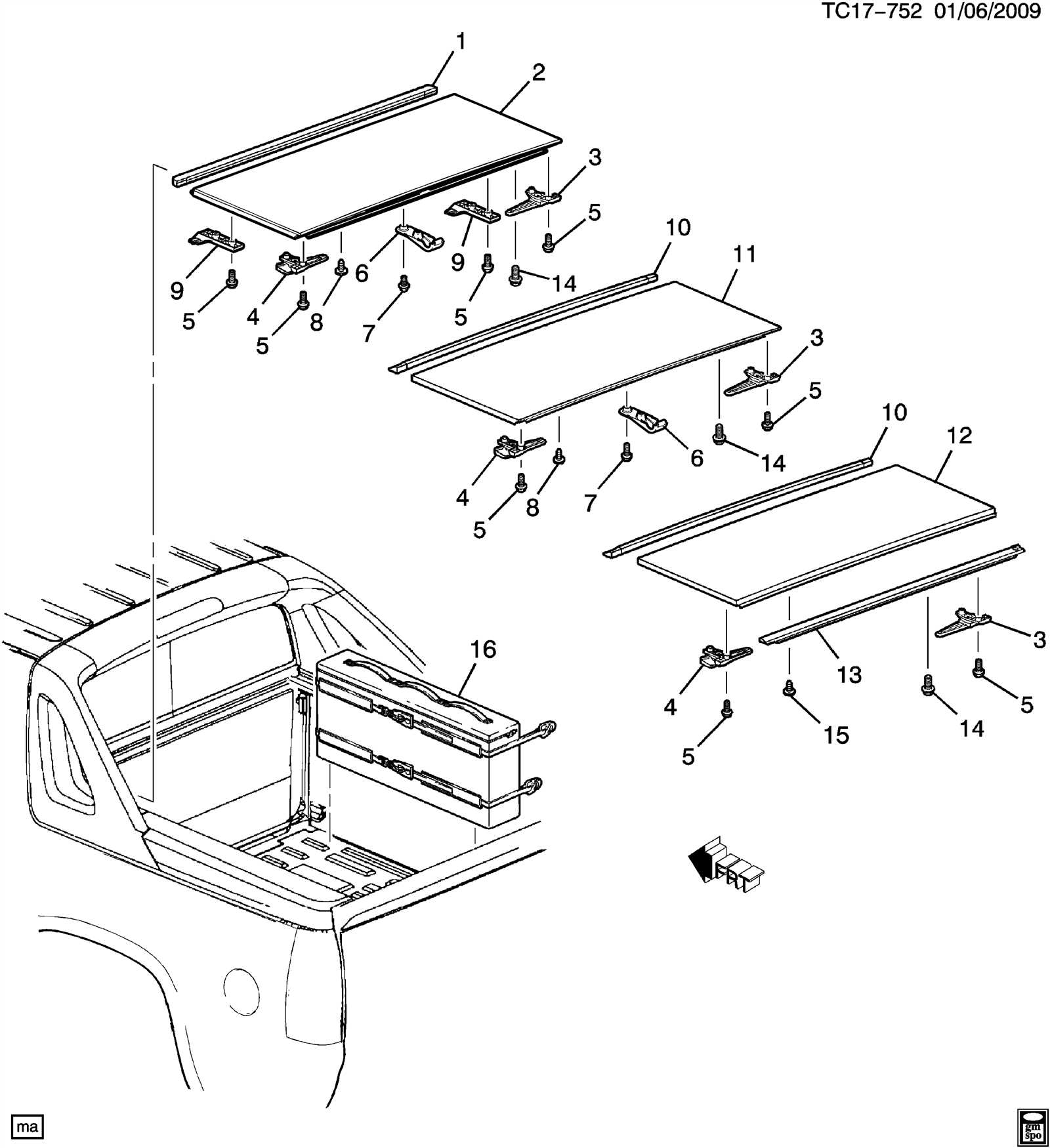 chevy avalanche parts diagram