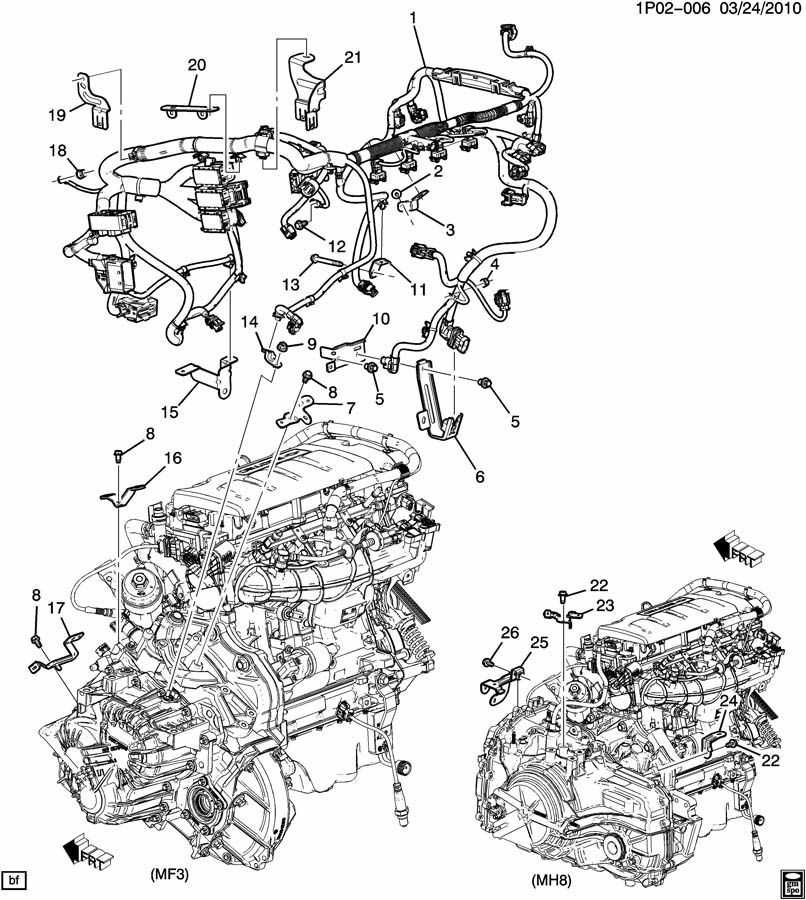 chevy cruze engine parts diagram