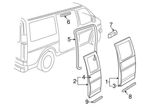 chevy express van parts diagrams