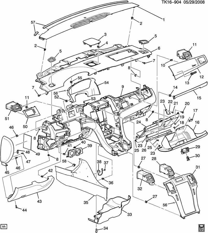 chevy silverado body parts diagram