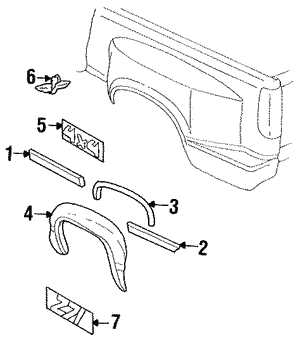 chevy tailgate parts diagram