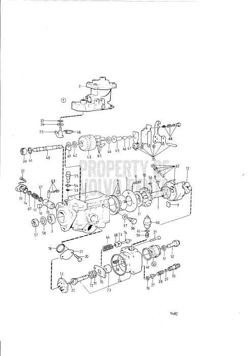 cav injector pump parts diagram