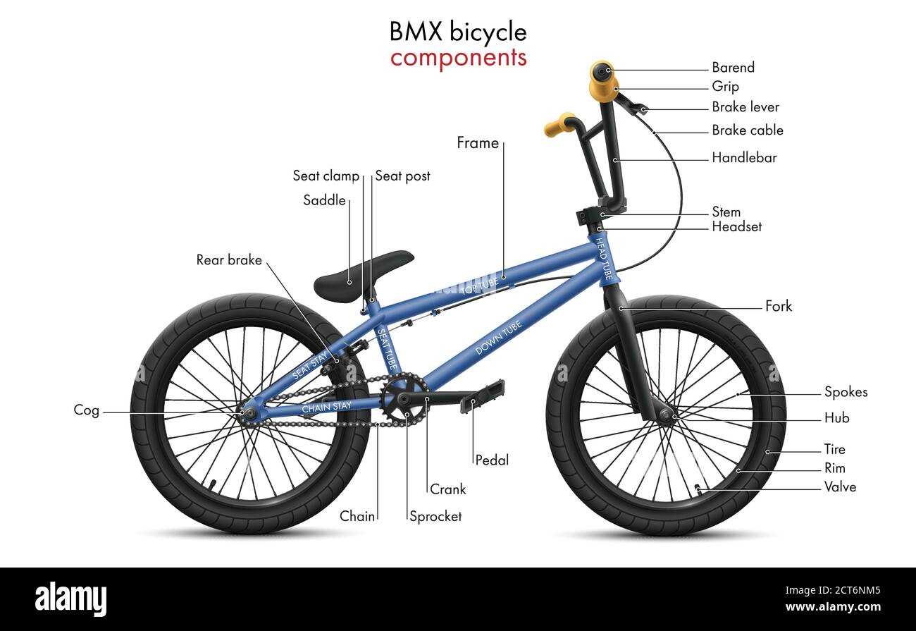 parts of a bike diagram