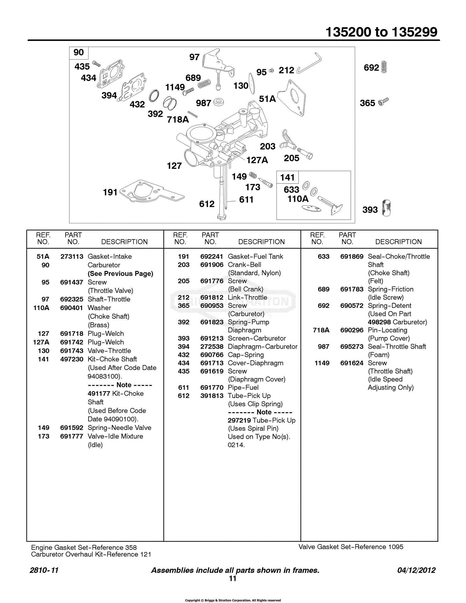 briggs and stratton 5hp horizontal shaft engine parts diagram