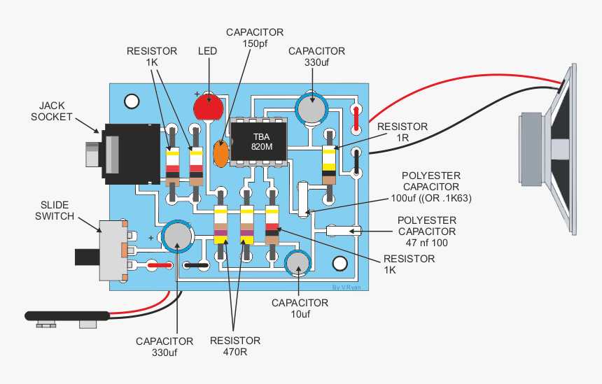 circuit board parts diagram