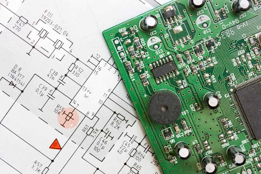 circuit board parts diagram