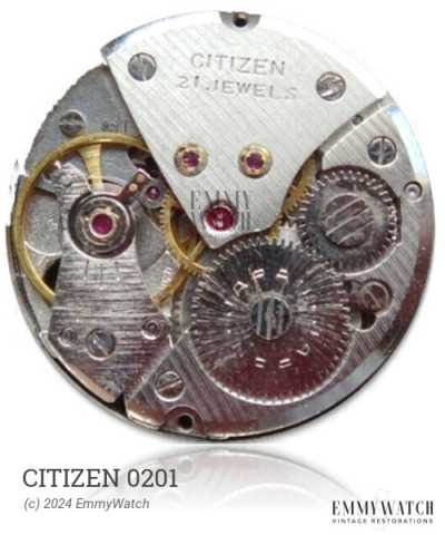 citizen watch parts diagram