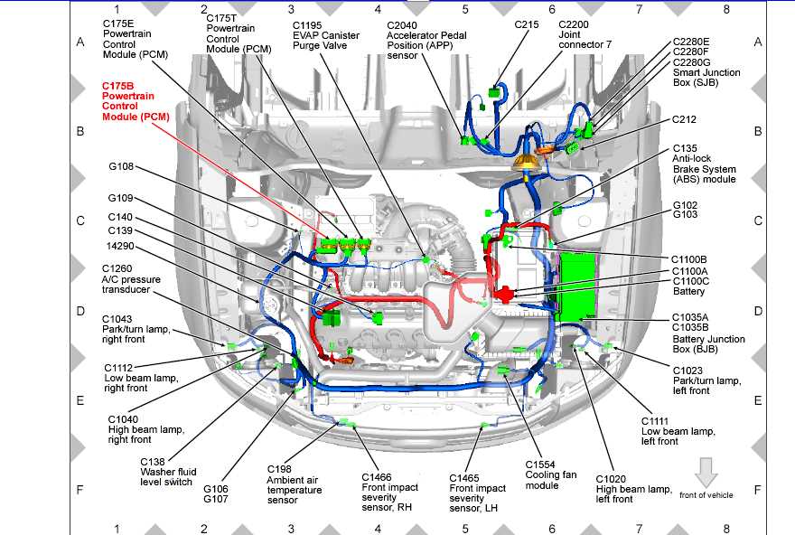 2010 ford edge parts diagram