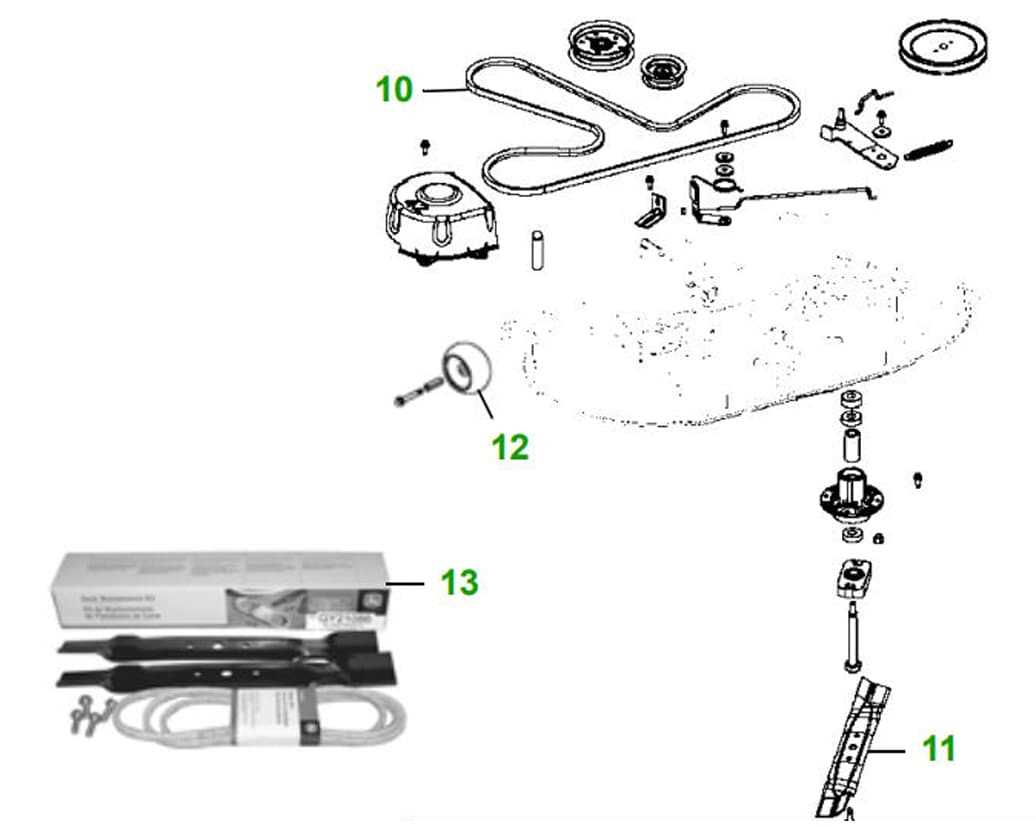 john deere d160 mower deck parts diagram