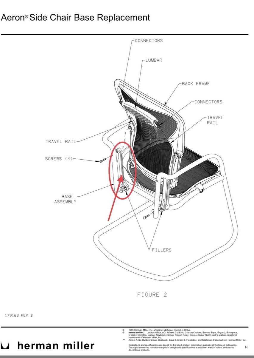 herman miller aeron parts diagram