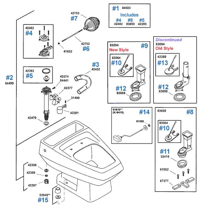 kohler toilet parts diagram