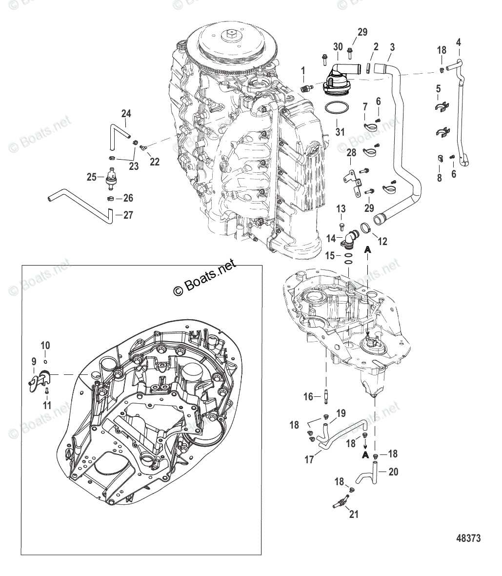 mercury optimax 150 parts diagram