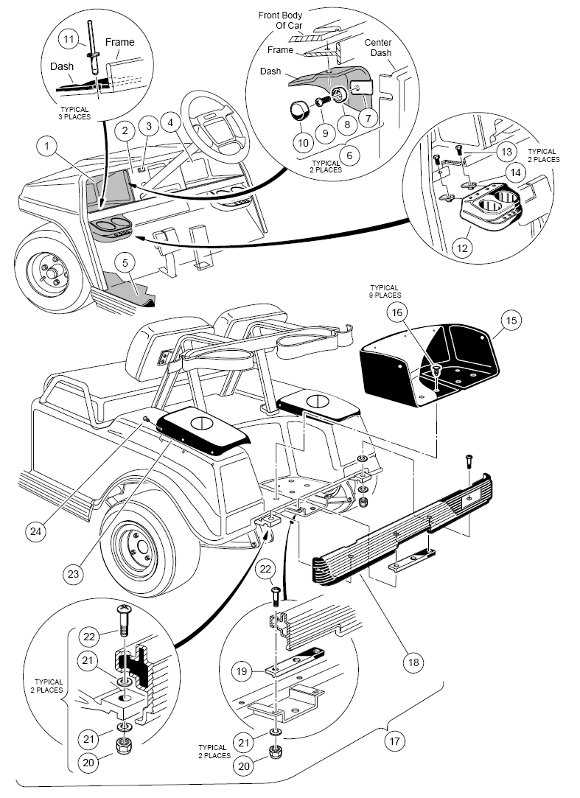 club cart parts diagram