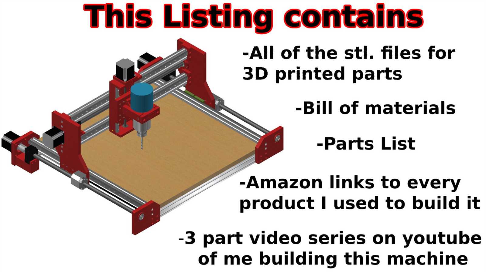 cnc router parts diagram