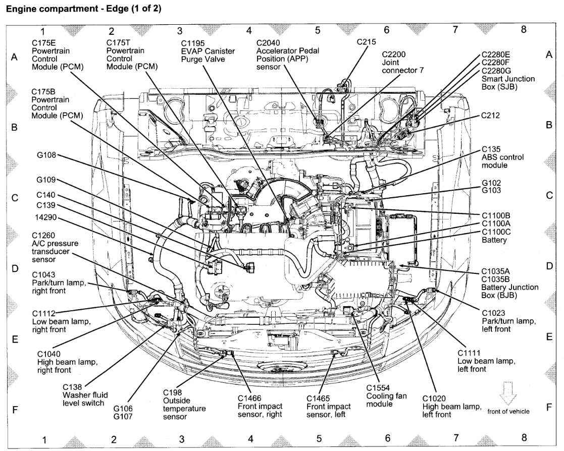 2007 ford edge parts diagram