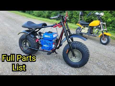 coleman mini bike parts diagram