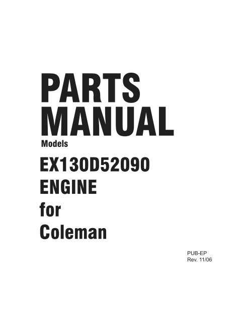 coleman parts diagram