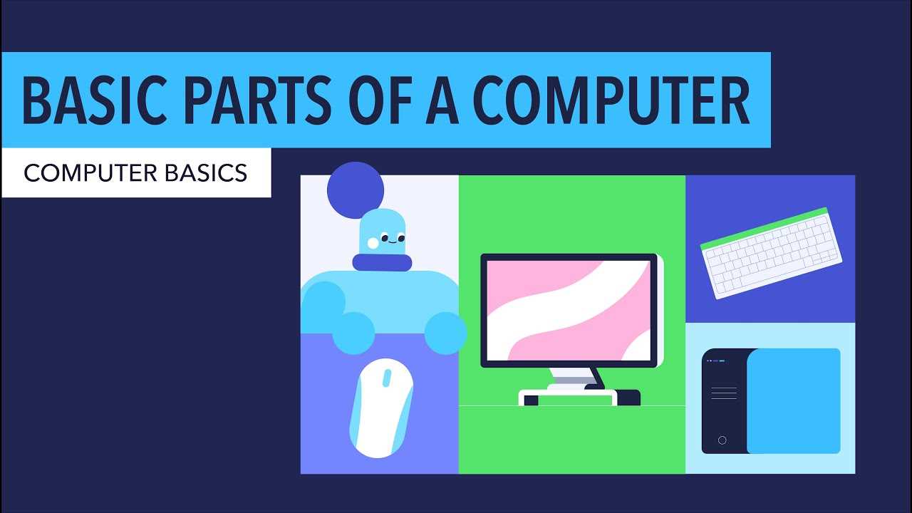 computer diagram with parts