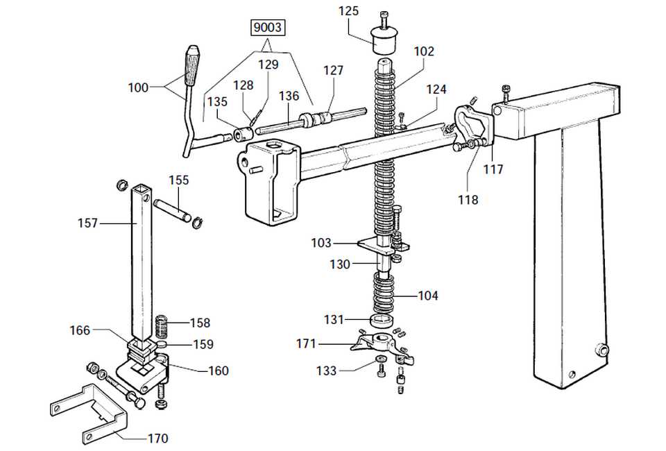 corghi tire machine parts diagram