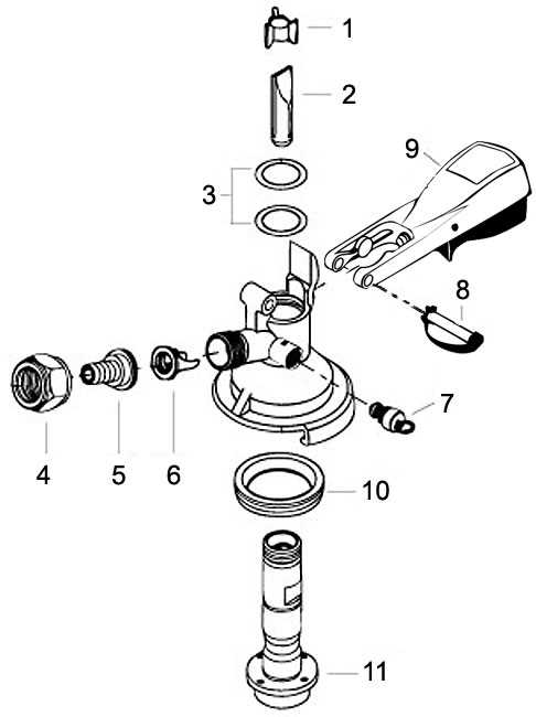 cornelius keg parts diagram