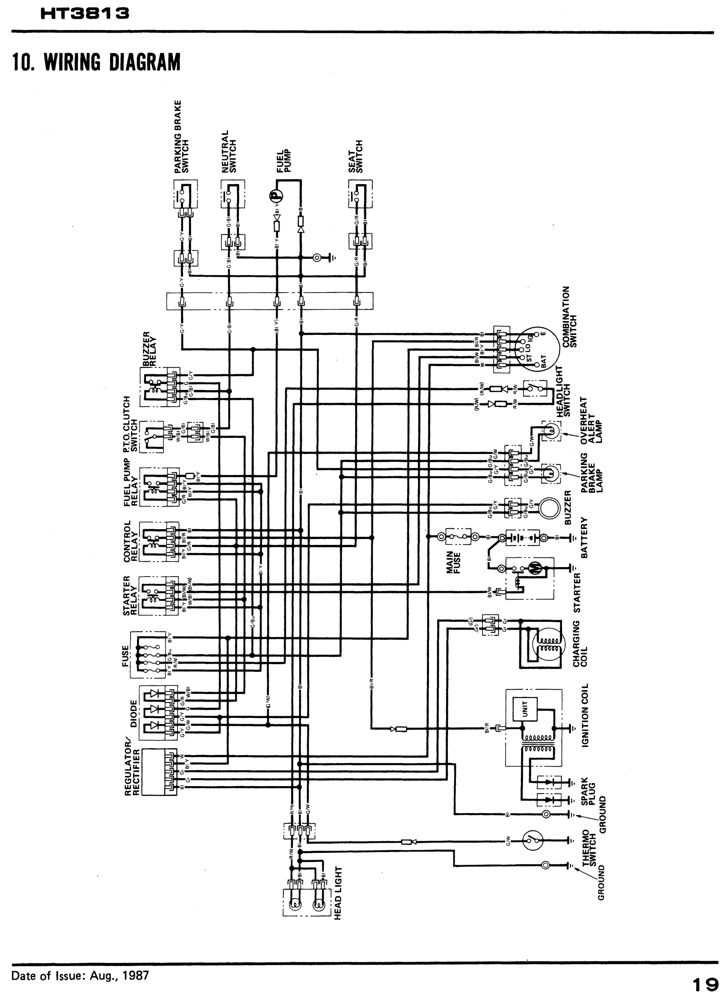 honda ht3813 parts diagram